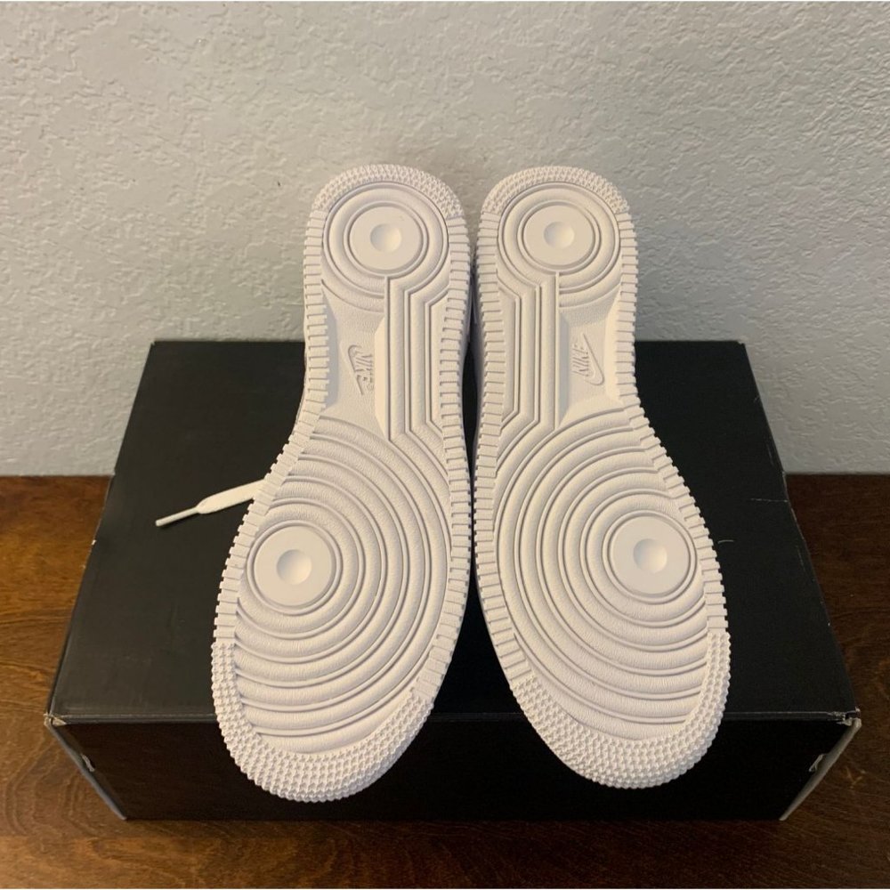 Nike Air Force 1 Low White 2014 (GS) 314192-117 7Y Women's Size 8.5 - Picture 5 of 6